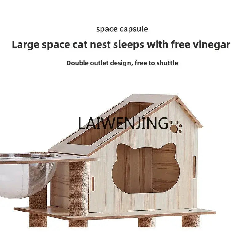 Cat Climbing Frame Nest Tree with Litter Box - Premium Quality WLP Company