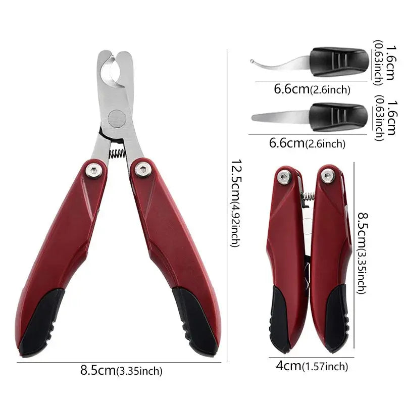 Dog Nail Clipper Dog Cat Nail Clipper Stainless Steel Pet Dead Skin Remover Nail Care Tool for Small Medium Dogs Cats Guillotine Nail Clipper WLP Company