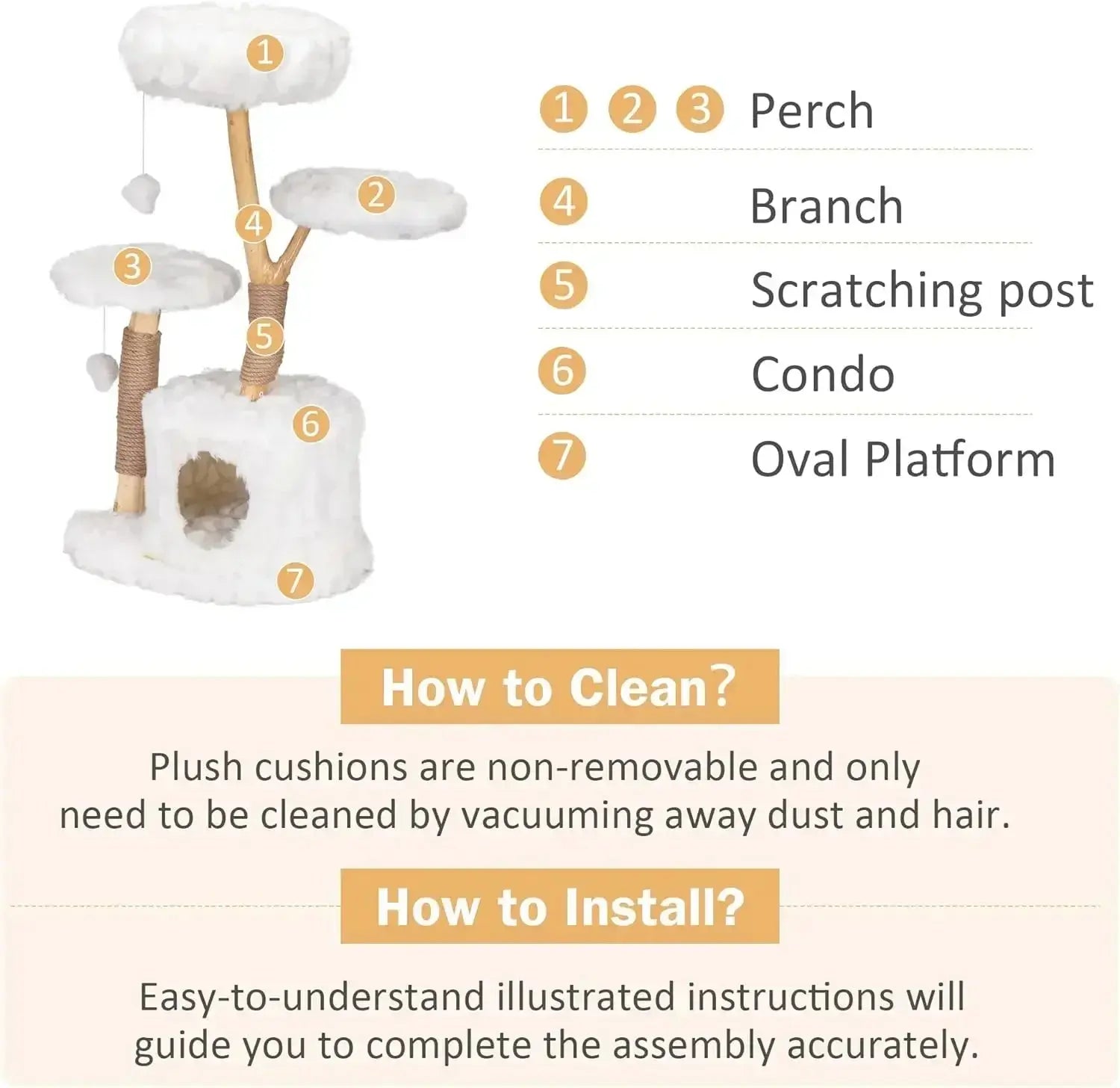 Natural Branch Cat Tower - Premium Cat Furniture WLP Company