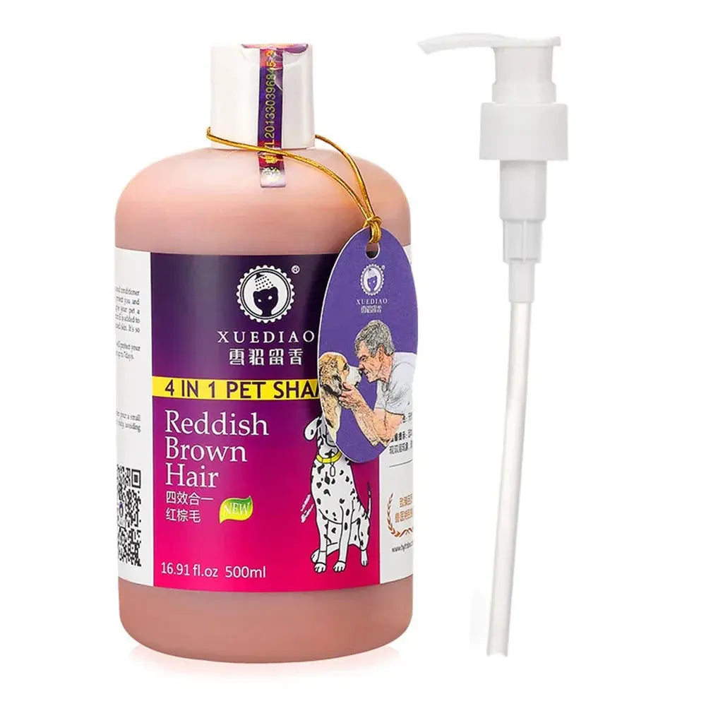 Pet Dog Shampoo and Conditioner All Natural 4 in1 pet shampoo and 17oz Puppy shampoo for dogs，dog shower gel shampoo 500ml WLP Company