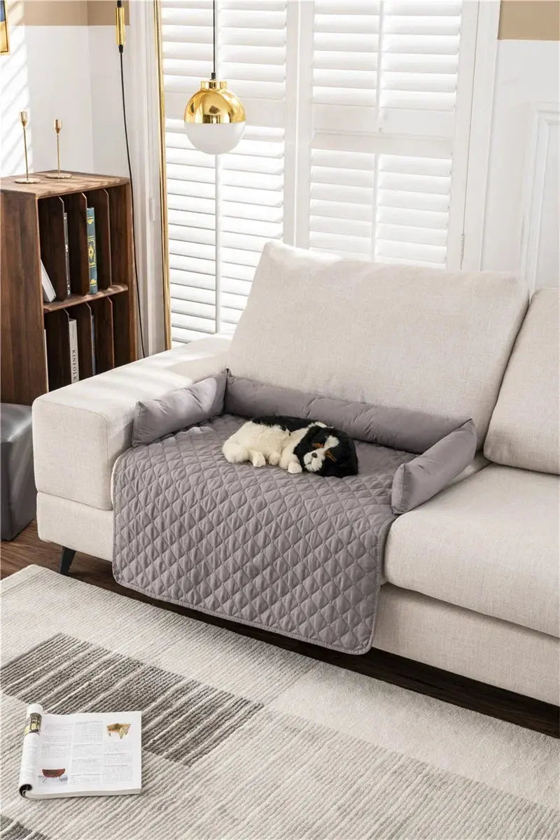 waterproof pet blanket Dog Bed Blanket Mat Dog Sofa Couch Slipcover Pet Pad with Neck Pillow Washable Cat Calming Nest for Travel Home WLP Company
