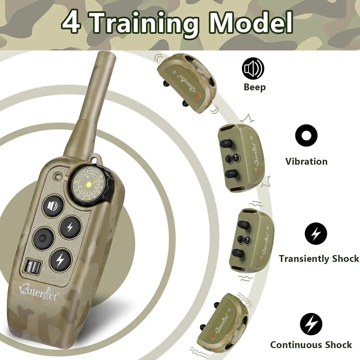 dog training collar Training Collar Pet Dog Remote Control Waterproof Rechargeable Pet Barking Stopper Dog Repellent Control Training Collar WLP Company