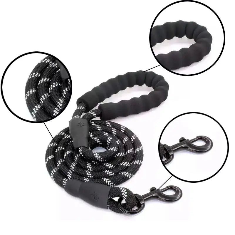 pet towing rope Pet Adjustable Reflective Nylon Tow Rope Towing Rope WLP Company