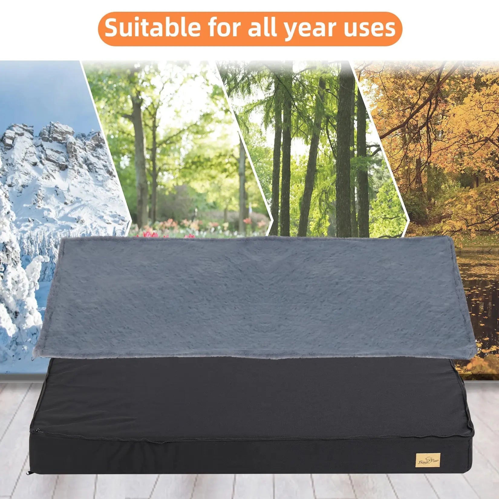 Dog Beds for Large Dogs, Orthopedic Dog Bed for Medium Large Dogs Waterproof Lining, and Non-Slip Bottom, Machine Washable WLP Company