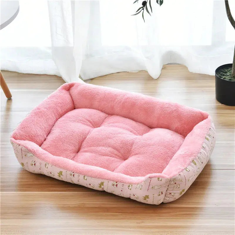 warm pet bed Waterproof Fleece Pet Bed - Ultimate Comfort for Your Furry Friend WLP Company
