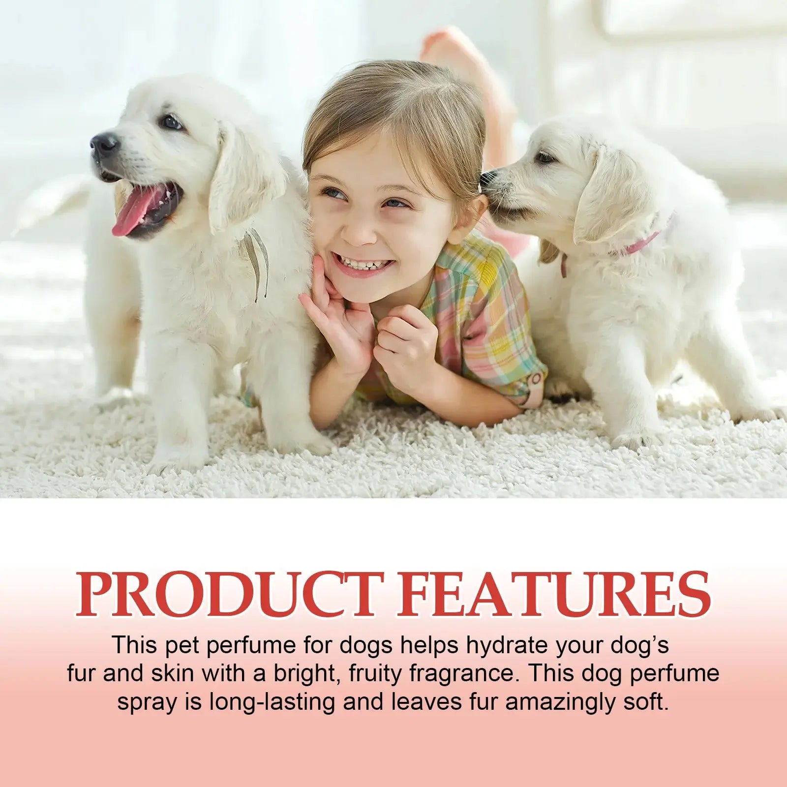 Yegbong Pet Odor Eliminator Spray - Long-Lasting Clean Deodorant for Dogs & Cats WLP Company