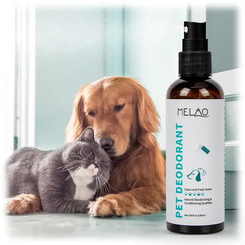 Natural Pet Deodorizing Spray for Cats Dogs Long Lasting Fragrance Odor Eliminator Safe Gentle Formula for Home Pet Care WLP Company