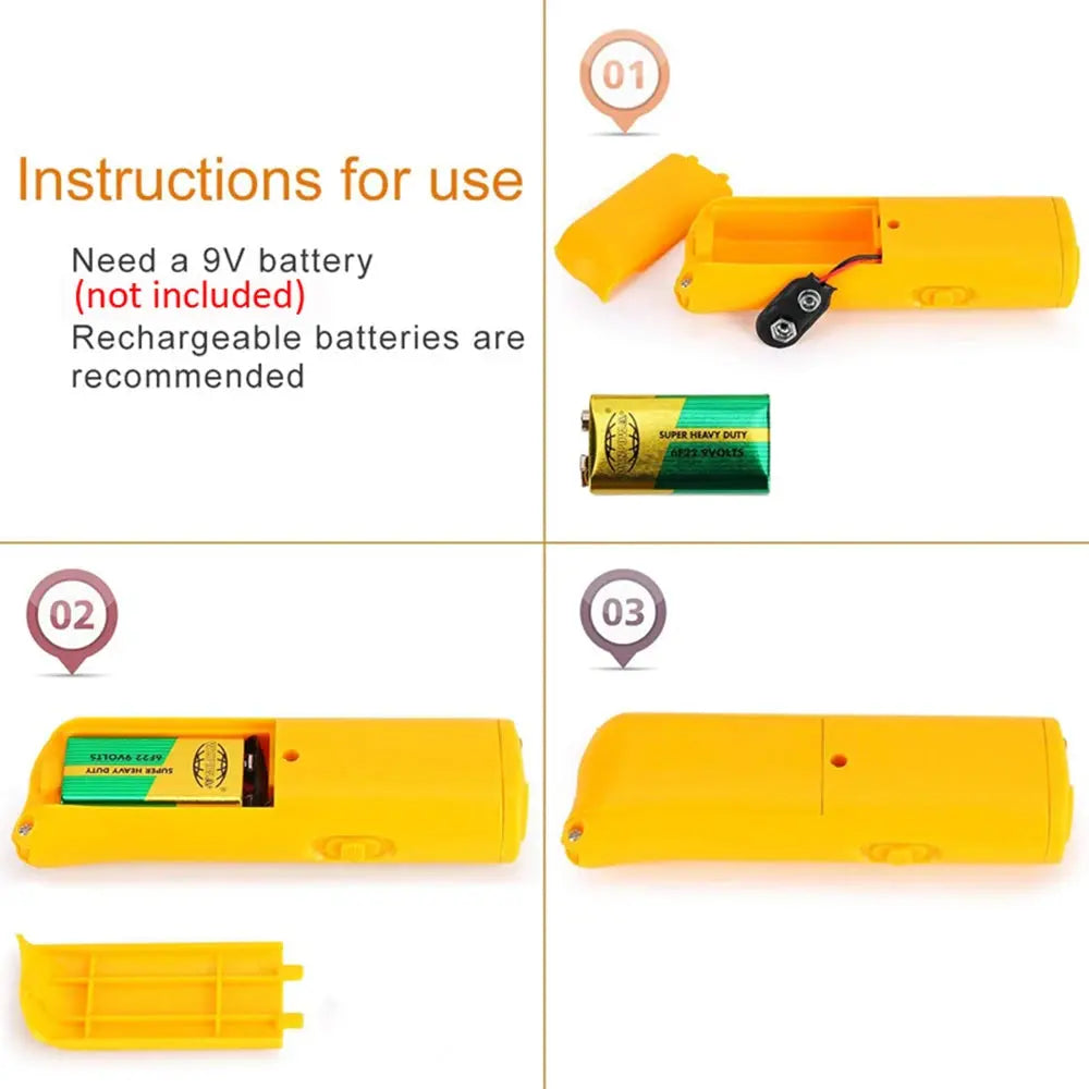 Dog Repeller for Aggressive Dog Ultrasonic Ultra Power Dog Repellents Anti Bark Training Device Pet Dog Bark Deterrent Training WLP Company