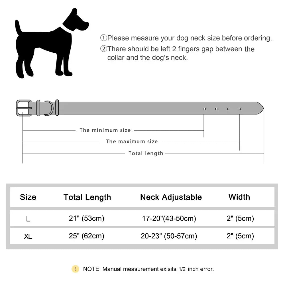 luxurious dog collar Luxurious Dog Real Leather Collar for Pet shows WLP Company