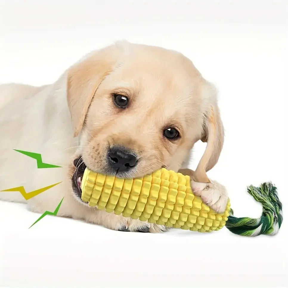 Dog Chew Toys for Aggressive Chewers, Teeth Cleaning Chew Toy,Corn Shape Interactive Dog Dental Toys for Medium Large Puppy Dogs WLP Company