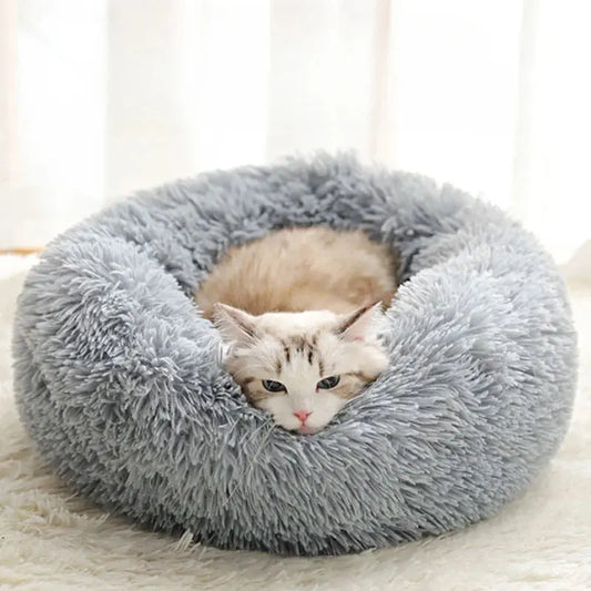 Home Plush Pet Nest Winter Cat Nest Dog Nest Warm Detachable and Washable Round Cat Nest Pet Bed Seasonal Universal Decoration WLP Company