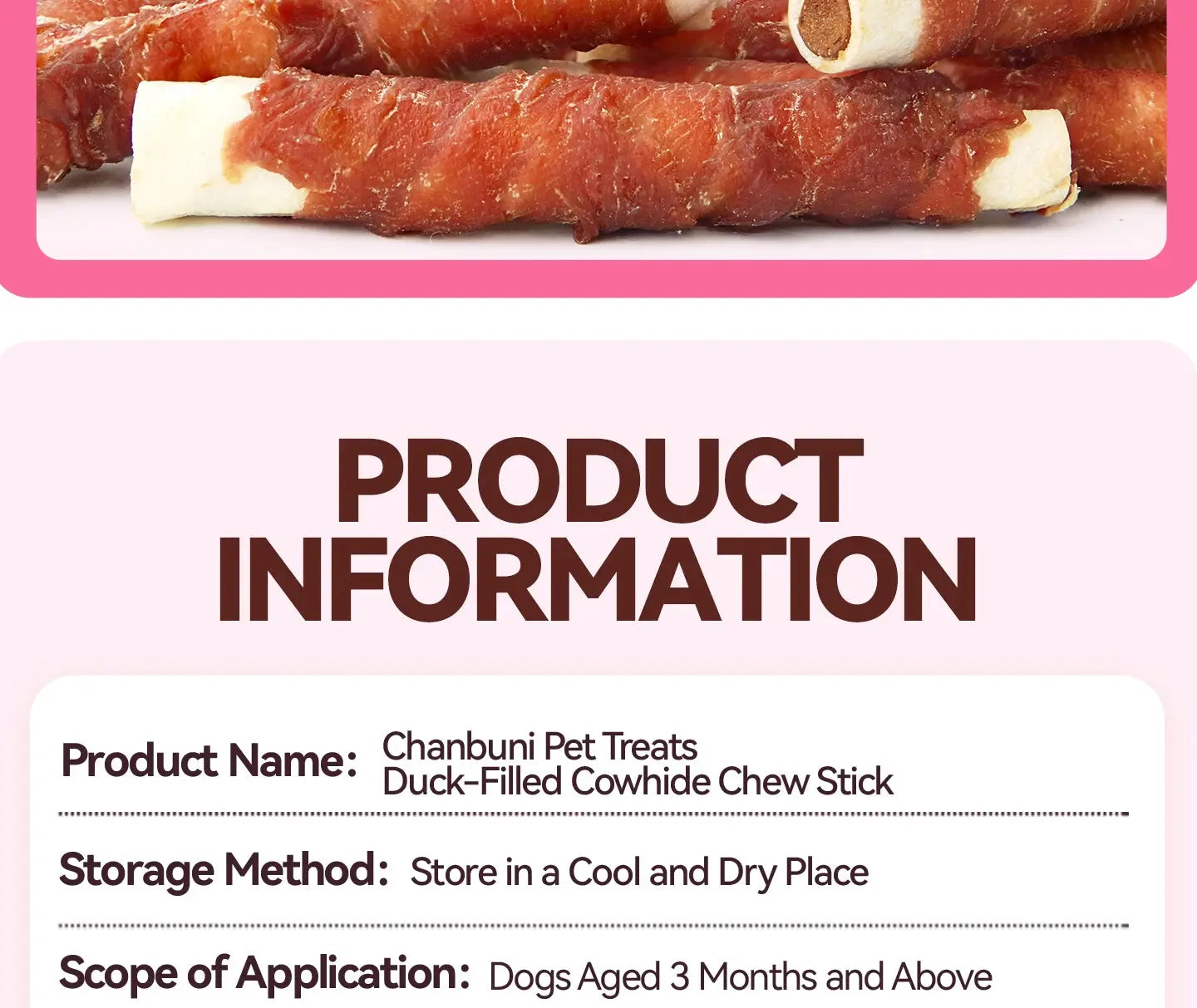 chanbuni Dog Snack Dog Feeding Snacks Dogs Dogs Snacks Pet Snack Teething Sticks Dog Treats Training Teeth Grinding Rewards WLP Company