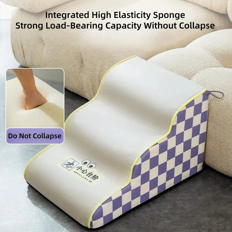 Pet Stairs 2/3 Steps Climb Stairs for Small Dog Cat Puppy Ramp Ladder Anti-slip Removable staircase Ladder Dogs Bed Ramp Ladder WLP Company