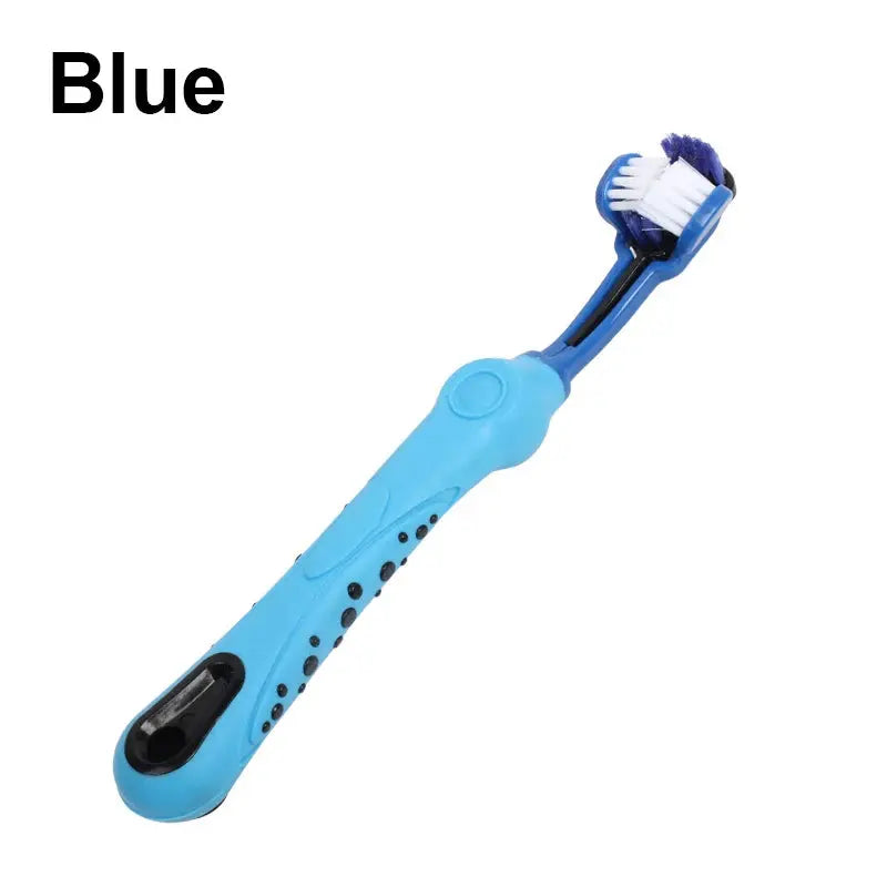 Three Sided Pet Toothbrush Multi-angle Toothbrush Cleaning Dog Cat Brush Bad Breath Pet Dental Care Cat Cleaning Mouth WLP Company