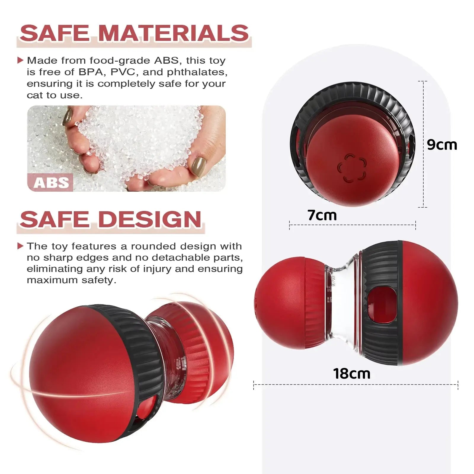 Dog Puzzle Toy Elliptical Track Rolling Increase Intelligence Ball Leaky Food Develop Good Habits Durable Interactive Pet Toys WLP Company