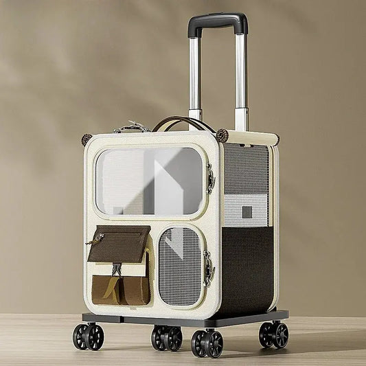 Cat bag Going out Portable cat backpack pet trolley bag Backpack Multi-cat jewelry Dog large capacity suitcase WLP Company