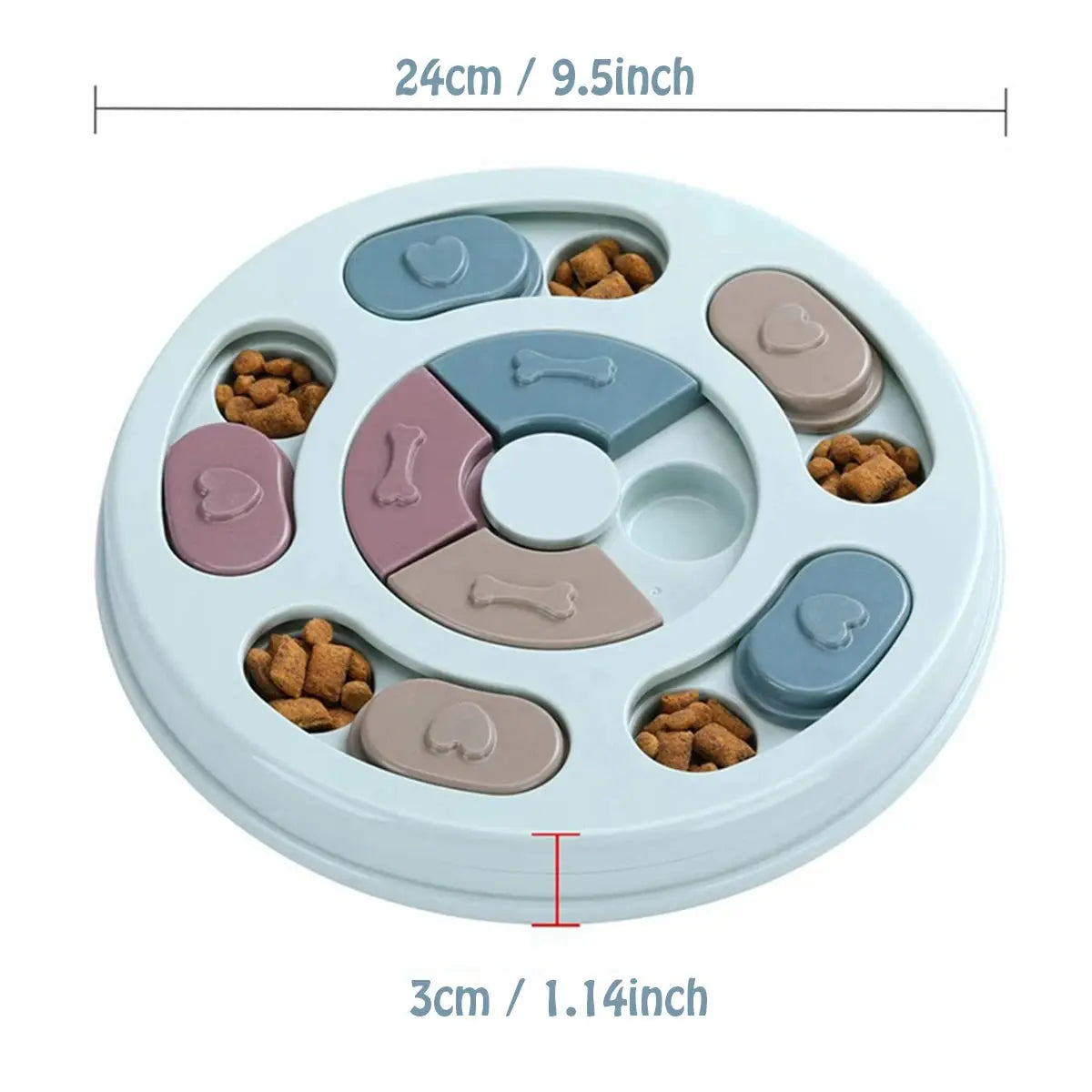 interactive dog bowl Puzzled Interactive Feeding Bowl for Dogs WLP Company