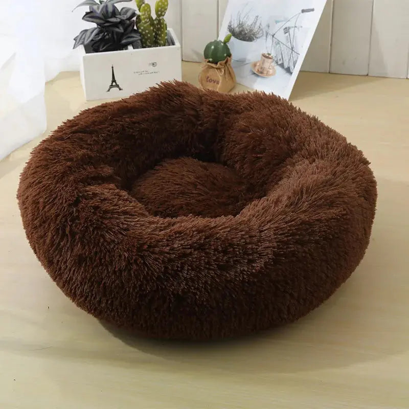 Home Plush Pet Nest Winter Cat Nest Dog Nest Warm Detachable and Washable Round Cat Nest Pet Bed Seasonal Universal Decoration WLP Company