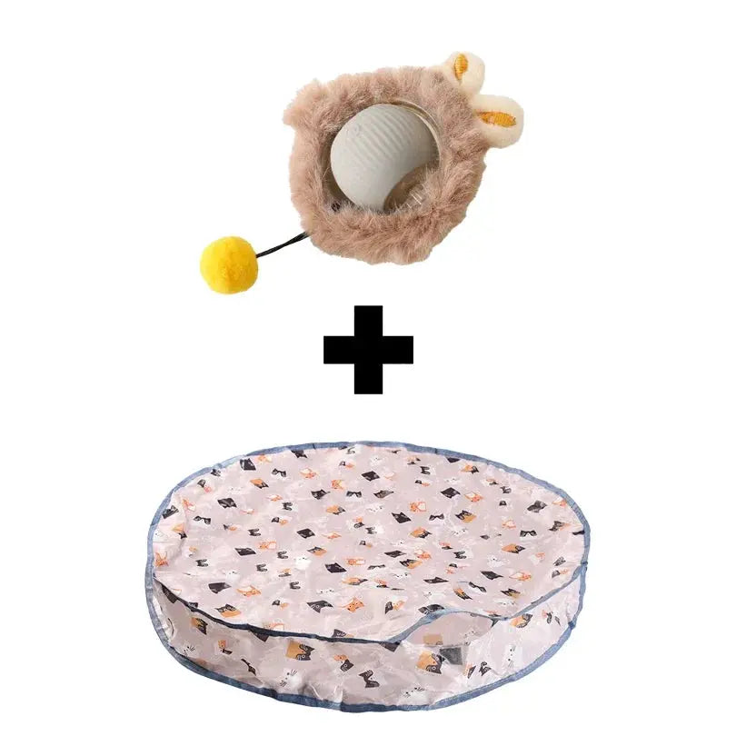 Smart Interactive Cat Toys Ball Fast Rolling in Pouch Hide and Seek Kitten Toy Motion Activated Interactive Cat Toy for Indoor WLP Company