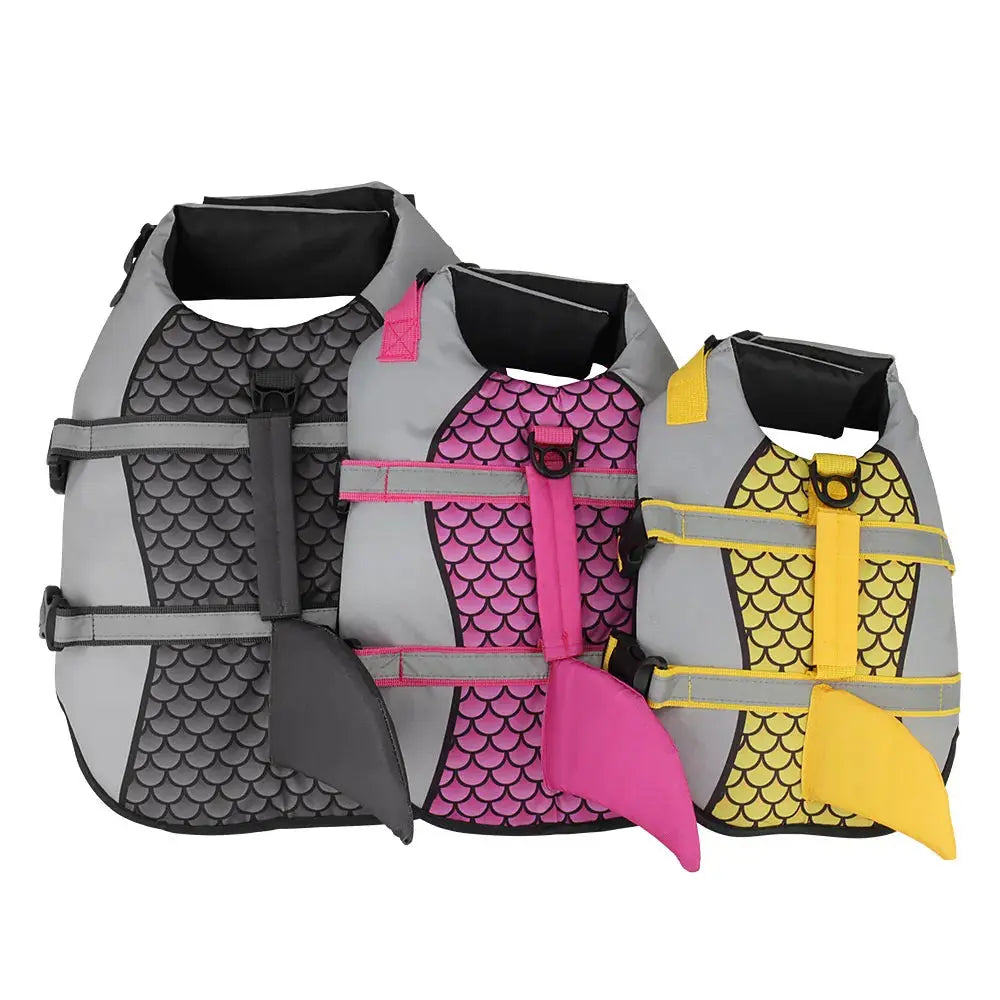 dog life jacket Scales Shark Swim Dog Clothes Pet Life Jacket Vest Harness Pet Swimming Summer Swimwear WLP Company