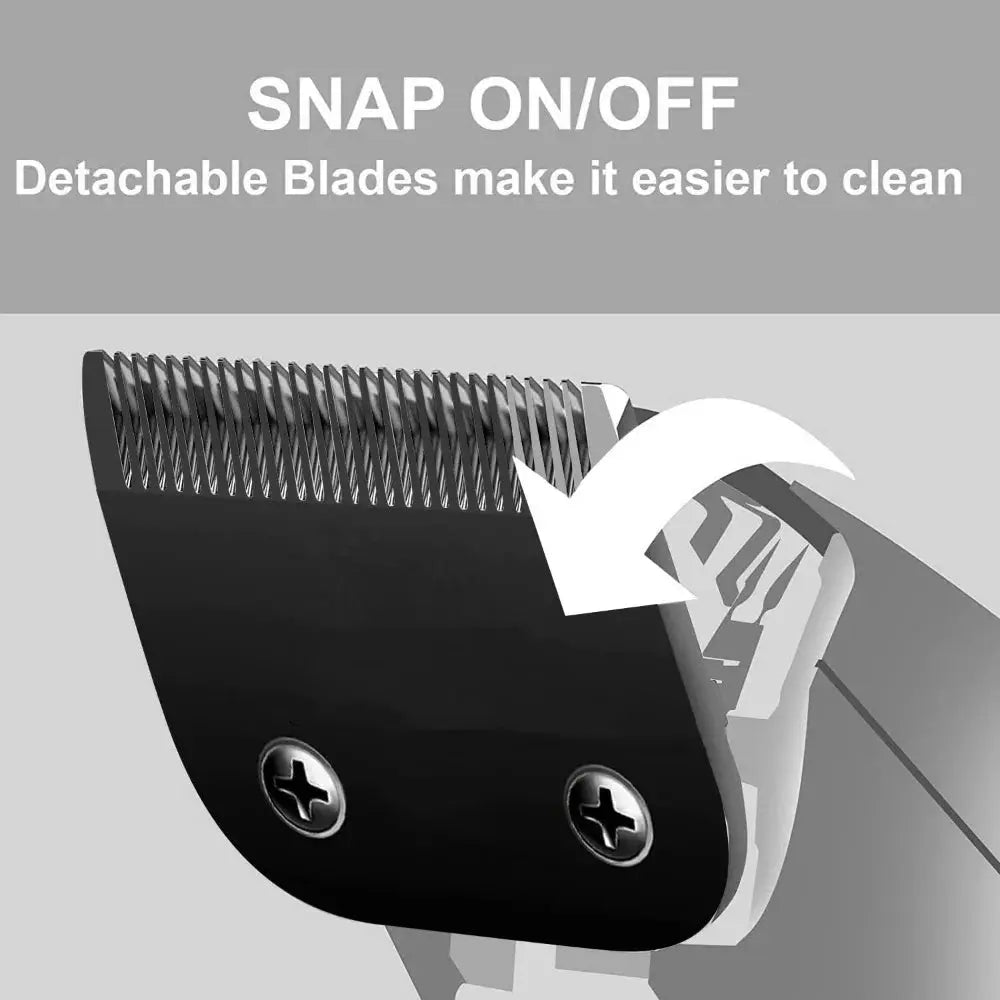 Black Stainless Steel Blades Set, Detachable Pet Dog Grooming Clipper WLP Company