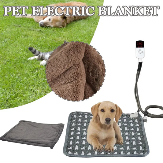 220V 20W Pet Electric Heating Pads Heated Blanket Winter Dog Cats Warmer Mat Sleeping Bed Pet Supplies Washable blanket Mats WLP Company