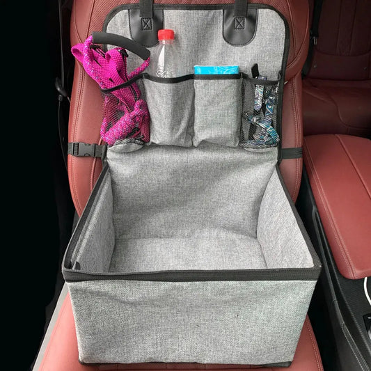 Dog Car Seat, Puppy Booster Seat for Car Front Seat with Storage Pockets, Pet Booster Car Seat for Small to Medium Dog WLP Company