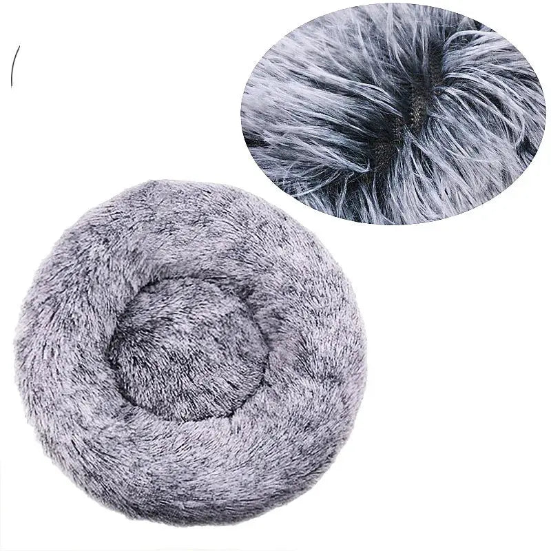 40-90cm Round Pet Bed for Large Dog Bed Super Soft Cat Bed Long Plush Dog House for Medium Dog House Winter Warm Sleeping WLP Company