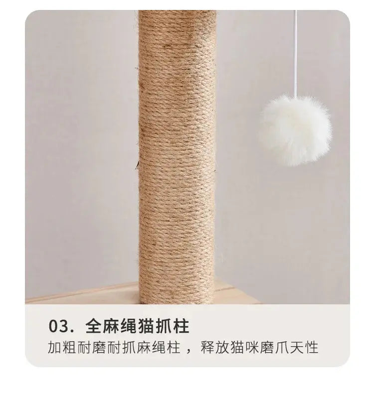 Cat Climbing Frame Nest Tree with Litter Box - Premium Quality WLP Company