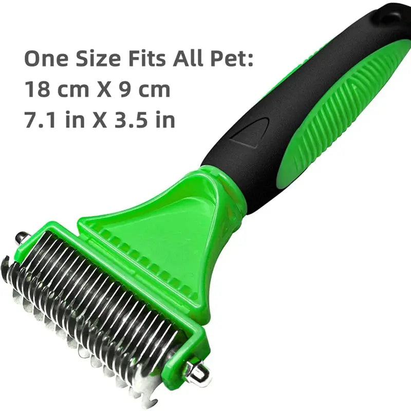 pets grooming brush Pets Stainless Steel Grooming Brush - Two-Sided Shedding and Dematting WLP Company