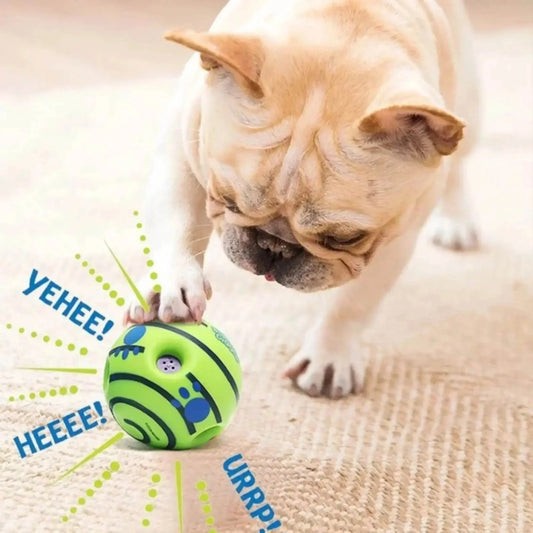 Pet Dog Toy Ball Wobble Wag Giggle Sound-Emitting Glow Ball Interactive Dog Toy Funny Indoor or Outdoor Play Agility Training WLP Company