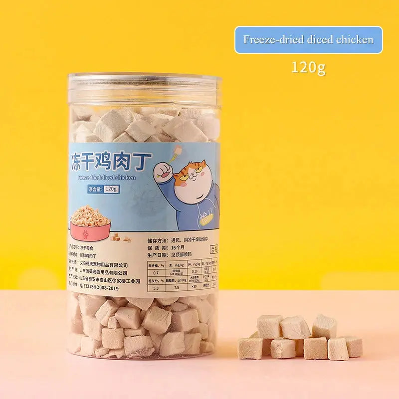 Pet food dog freeze-dried snacks sealed chicken breast egg yolk beef liver freeze-dried cat snacks WLP Company