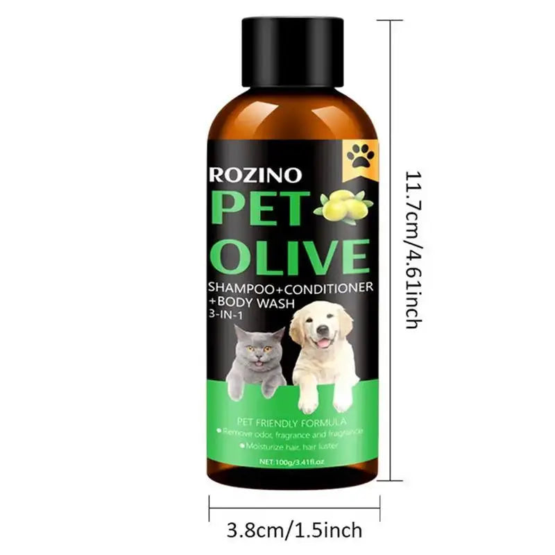 Cat Dog Pet Shampoo Flea Killer Hair Softening Relieve Itching Deodorizing Odor Eliminating Moisturizing Long Lasting Cleaning WLP Company