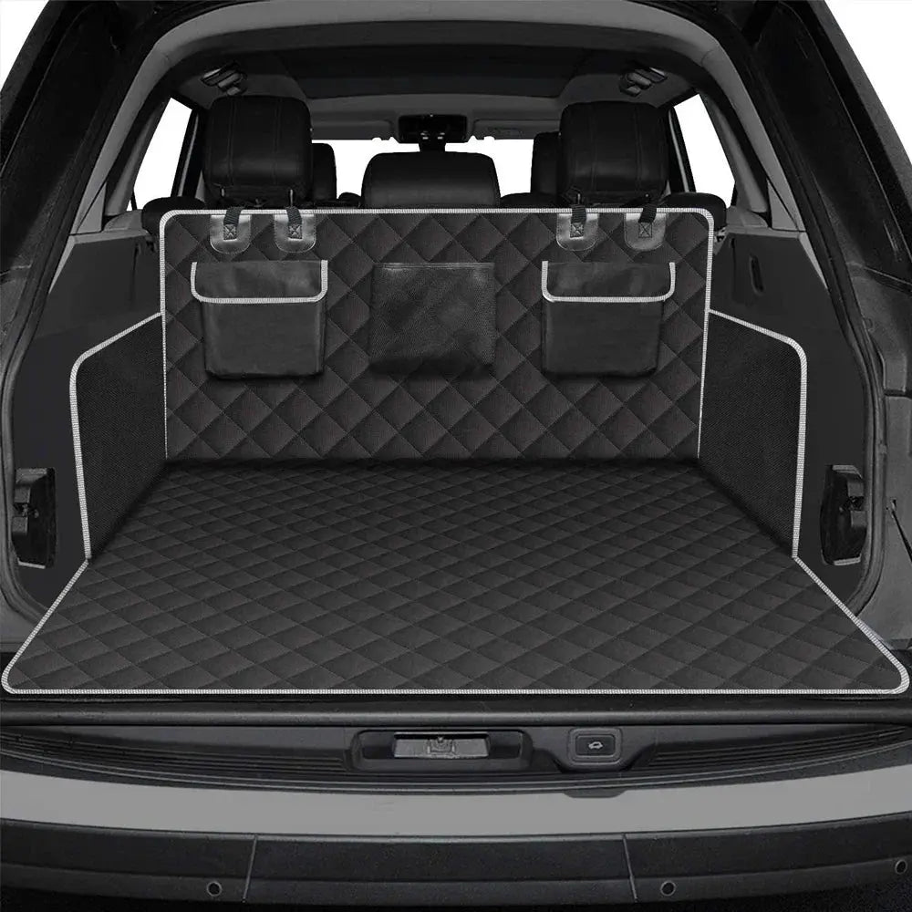 dog car seat cover 1 PC Waterproof Pet Car Seat Cover with Non-Slip Backing & Side Flaps Pockets Dog Car Trunk Mat for Pet Dog Cat Trunk SUV Travel WLP Company