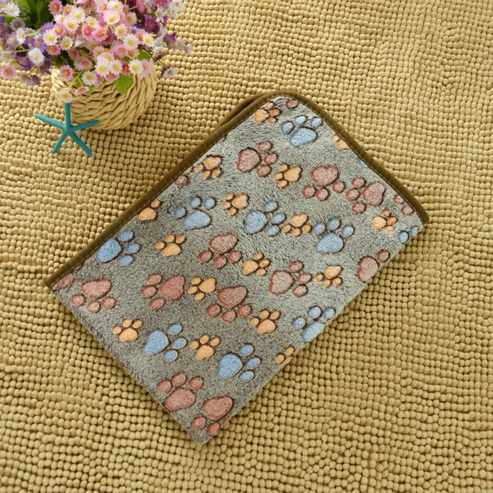 Dog Bed Blanket Bed Mat Soft Fleece Cat Blanket Cute Printed Pet Travel Mat Breathable Cozy Warm Blankets for Small Medium Dogs WLP Company