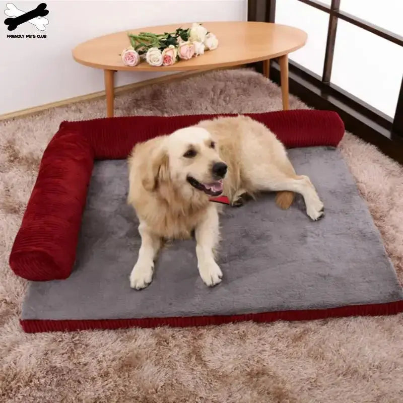 Bed Soft Cushion L Shaped Square Pillow - Machine Washable Pet Bed WLP Company