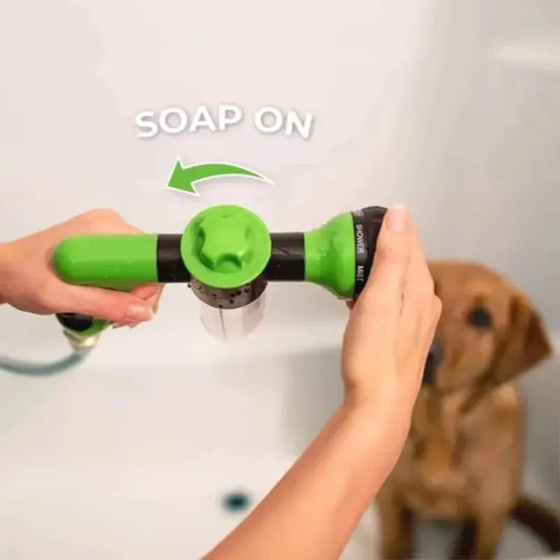High-pressure Sprayer Nozzle Hose Dog Shower Gun 3 Mode Adjustable Pet Wash Cleaning Bath Water Foam Soap Sprayer Dog Clean Tool WLP Company