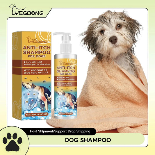 Dog Shampoo Conditioner Moisturizing for Sensitive Skin PH Balanced Anti Itching Flea Killer Dirt Mite Removal Pet Cleaning Foam WLP Company