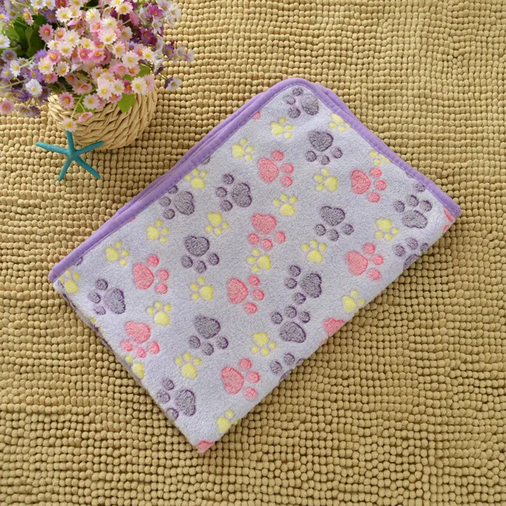 Dog Bed Blanket Bed Mat Soft Fleece Cat Blanket Cute Printed Pet Travel Mat Breathable Cozy Warm Blankets for Small Medium Dogs WLP Company