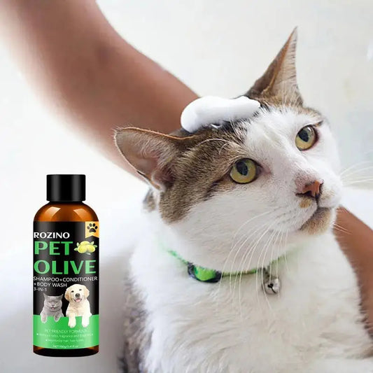 Cat Dog Pet Shampoo Flea Killer Hair Softening Relieve Itching Deodorizing Odor Eliminating Moisturizing Long Lasting Cleaning WLP Company