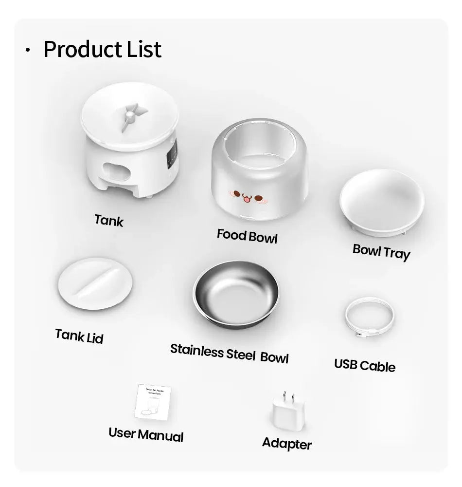 Remotely Controlled Feeding ROJECO 3L Smart Pet Feeder WLP Company