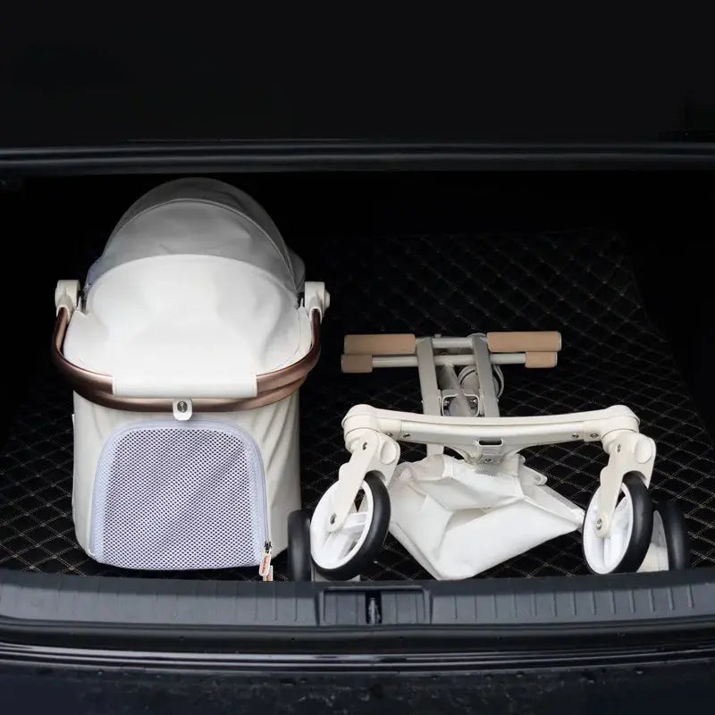 Adjustable Small Dog Stroller Portable Detachable Dogs Folding Stroller Shock-proof Dog Carriers Pet Supplies Products WLP Company