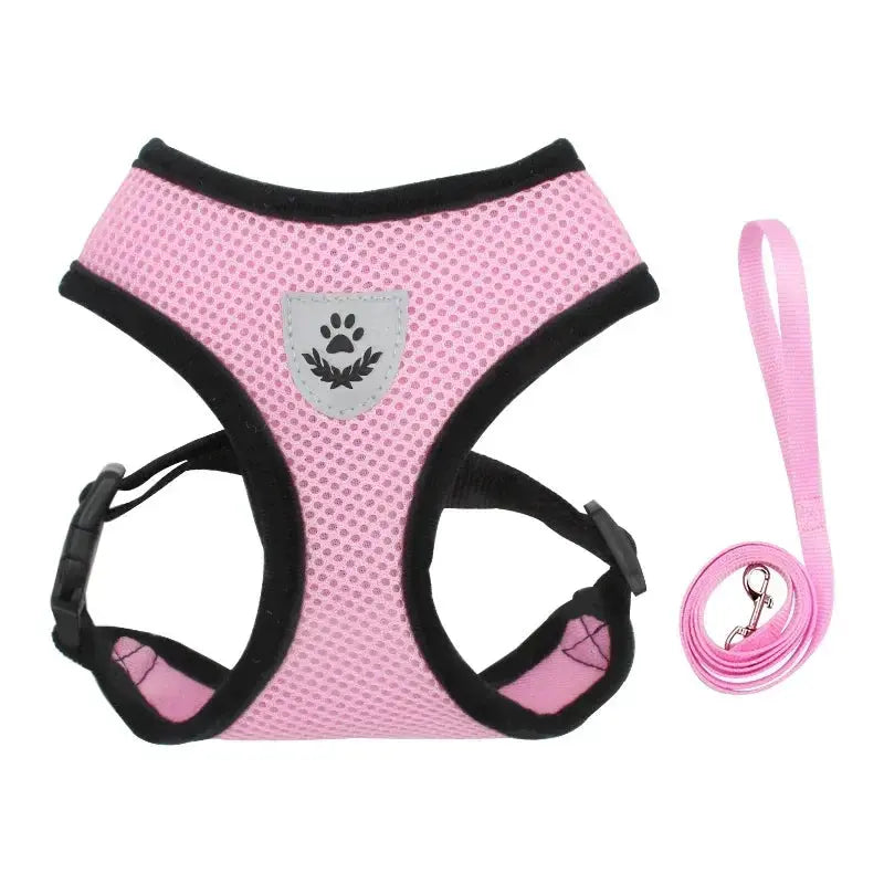 cat harness and Dog Harness Lead Leash Adjustable Vest Polyester WLP Company