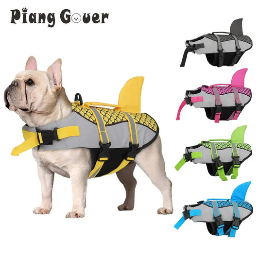 dog life jacket Scales Shark Swim Dog Clothes Pet Life Jacket Vest Harness Pet Swimming Summer Swimwear WLP Company