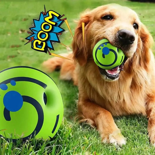 Pet Dog Toy Ball Wobble Wag Giggle Sound-Emitting Glow Ball Interactive Dog Toy Funny Indoor or Outdoor Play Agility Training WLP Company