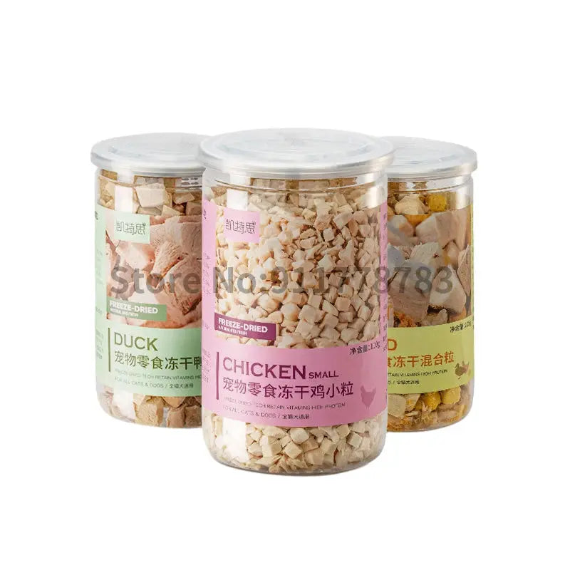 Pet Snacks Canned Freeze-Dried Chicken, Duck, Beef, and Quail Eggs WLP Company
