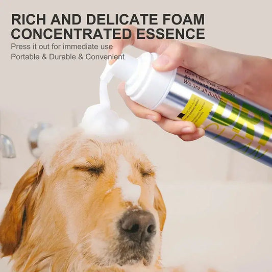 pet shampoo 200ML Pet Dry Cleaning Foam Without Rins Dog Cat Puppy Shower Gel Supp Shampoo Deodorant Sterilization Leave Scent Pet Supplie WLP Company