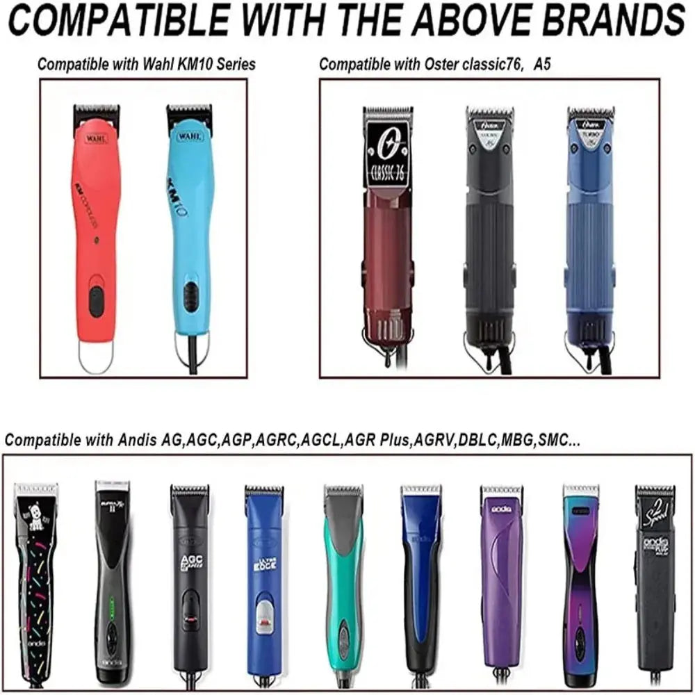 Black Stainless Steel Blades Set, Detachable Pet Dog Grooming Clipper WLP Company