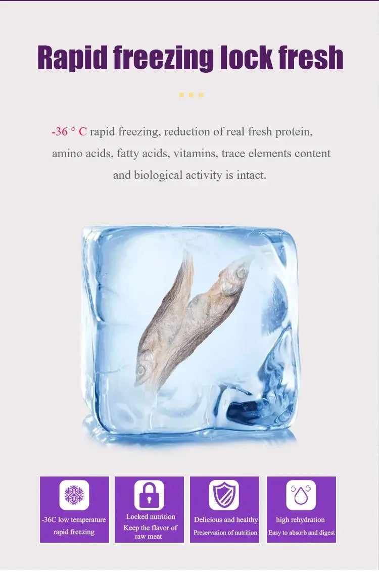 Dog Snacks Freeze-dried Spring Fish Large Full Seed Dried Pet Fish WLP Company