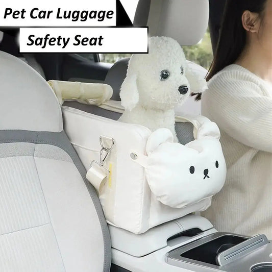 pet car seat New Cute Pet Car Luggage Large Capacity Multifunction Pet Car Safety Seat Convenient Dog Car Backpack Outdoor Travel WLP Company